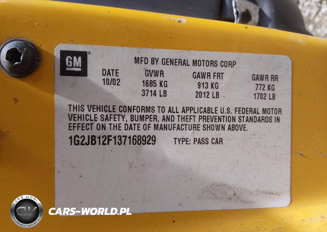 2003 Pontiac Sunfire VIN:1G2JB12F137168929 - 9