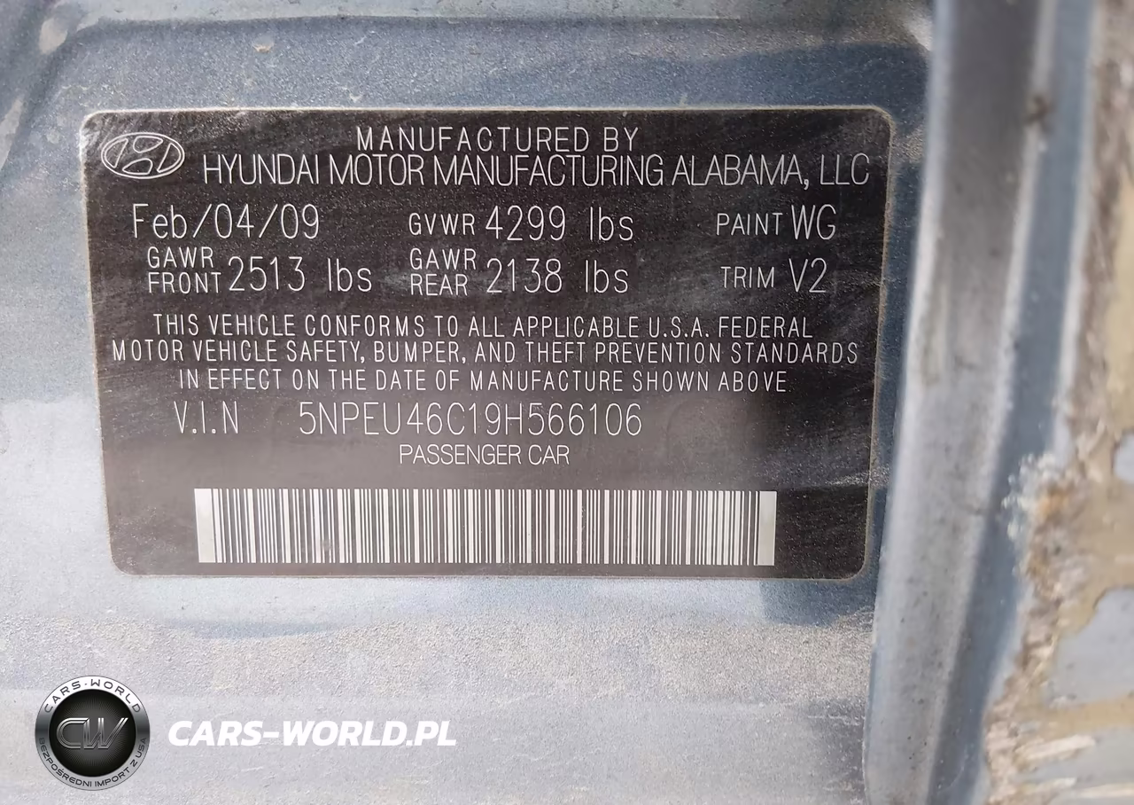 2009 Hyundai Sonata Limited VIN:5NPEU46C19H566106 - 9