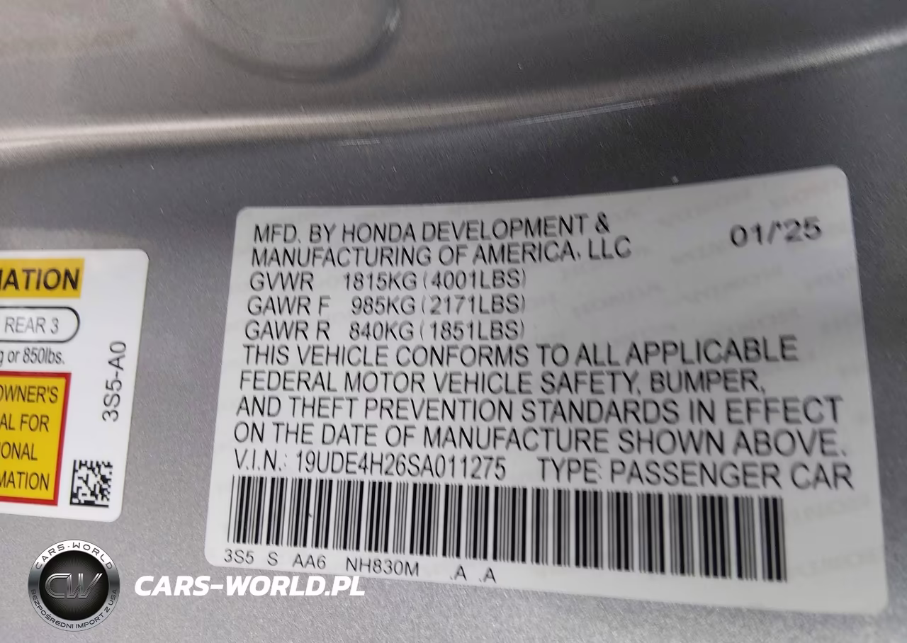 2025 Acura Integra VIN:19UDE4H26SA011275 - 9