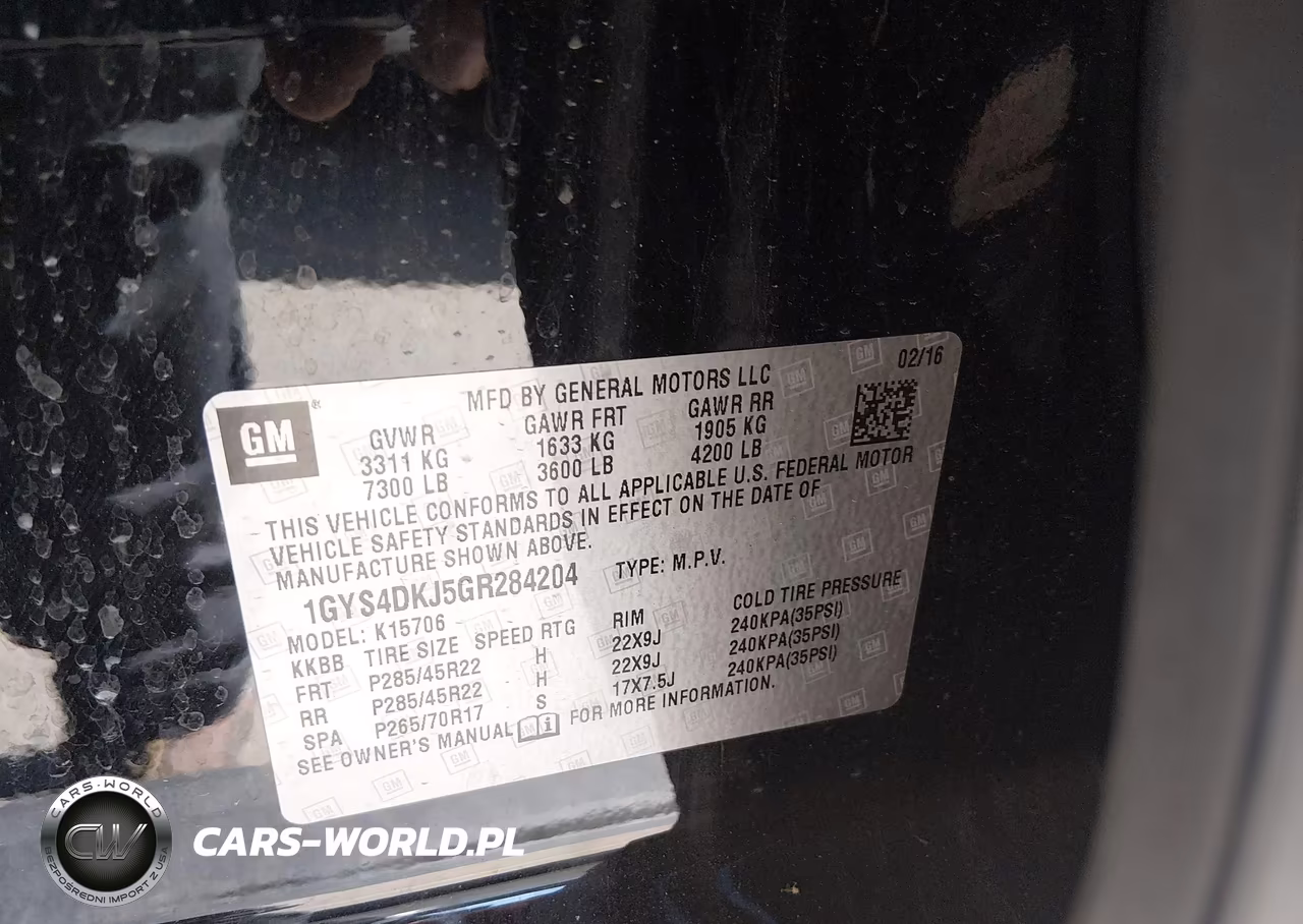 2016 Cadillac Escalade Platinum VIN:1GYS4DKJ5GR284204 - 9