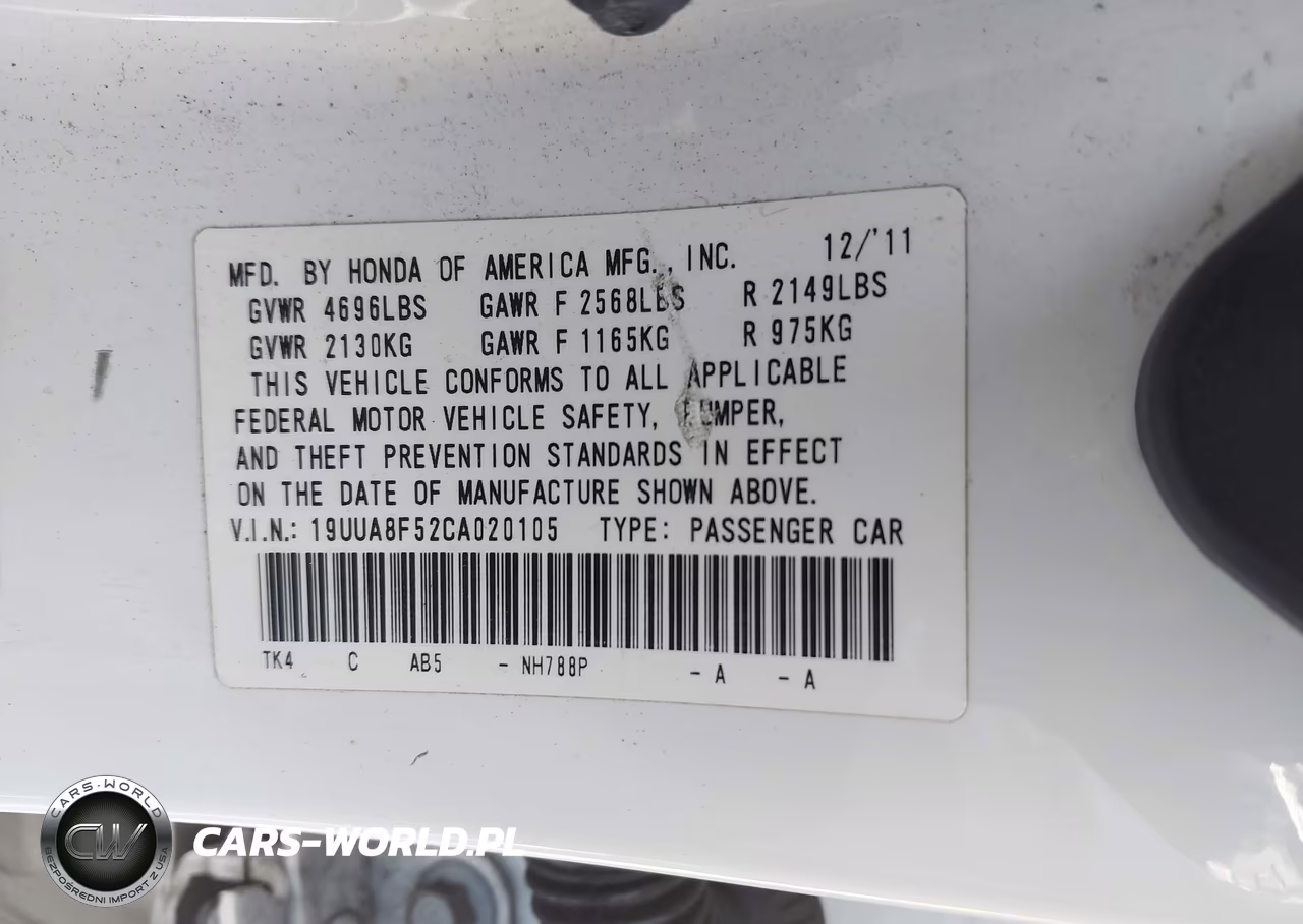 2012 Acura Tl 3.5 VIN:19UUA8F52CA020105 - 9