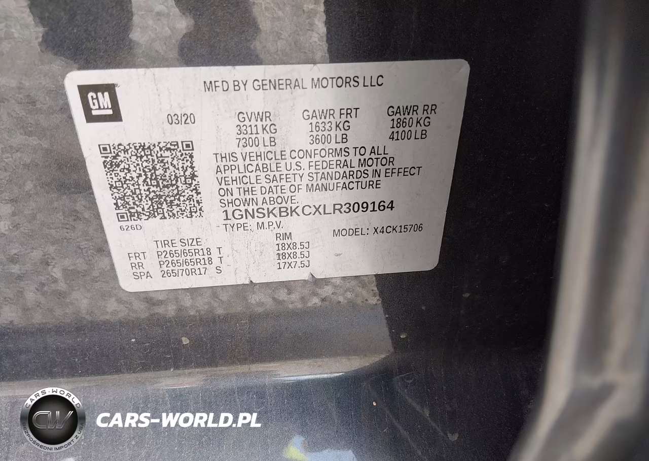 2020 Chevrolet Tahoe 4Wd Lt VIN:1GNSKBKCXLR309164 - 9