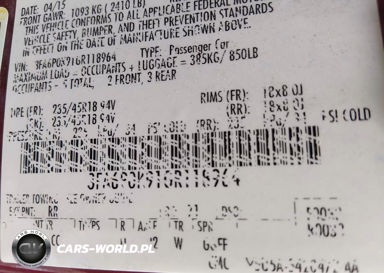 2016 Ford Fusion Titanium VIN:3FA6P0K91GR118964 - 9
