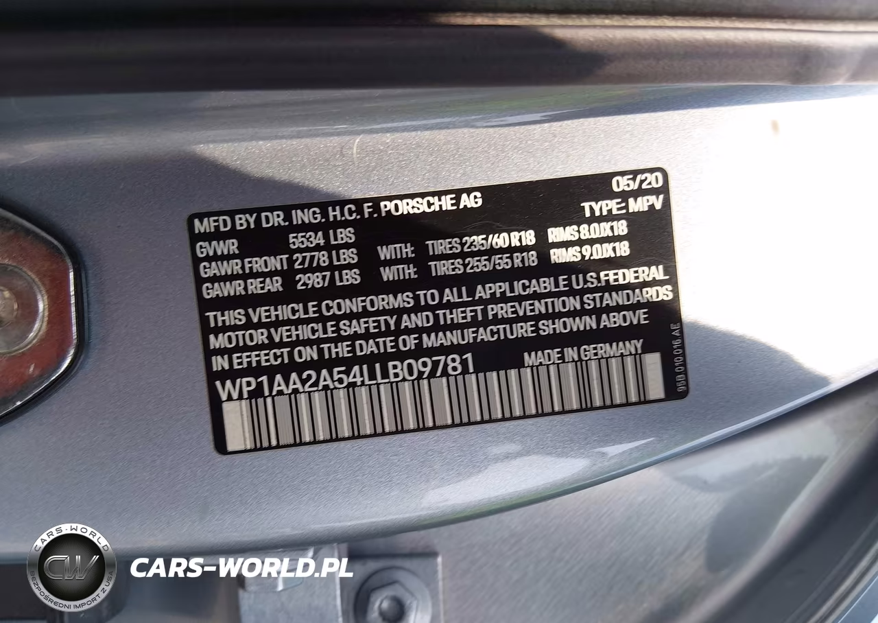 2020 Porsche Macan VIN:WP1AA2A54LLB09781 - 9