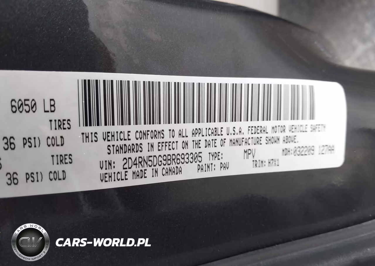 2011 Dodge Grand Caravan Crew VIN:2D4RN5DG9BR693305 - 9