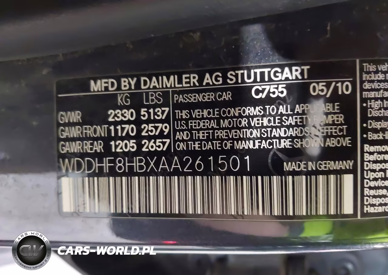 2010 Mercedes-Benz E 350 4Matic VIN:WDDHF8HBXAA261501 - 9