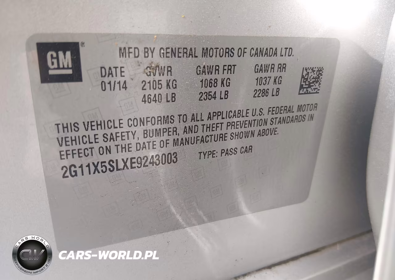 2014 Chevrolet Impala 1Fl VIN:2G11X5SLXE9243003 - 9