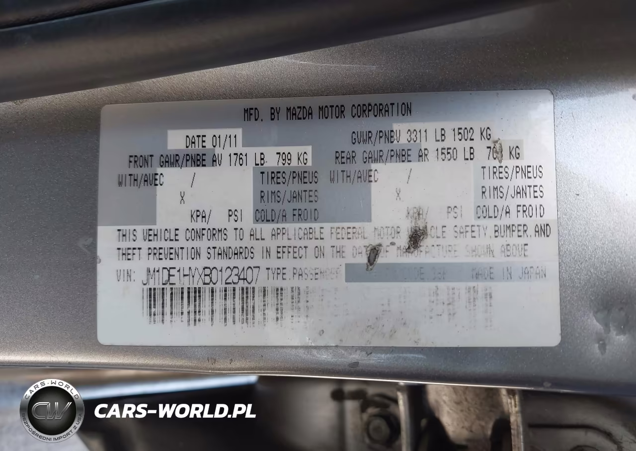 2011 Mazda Mazda2 Sport VIN:JM1DE1HYXB0123407 - 9