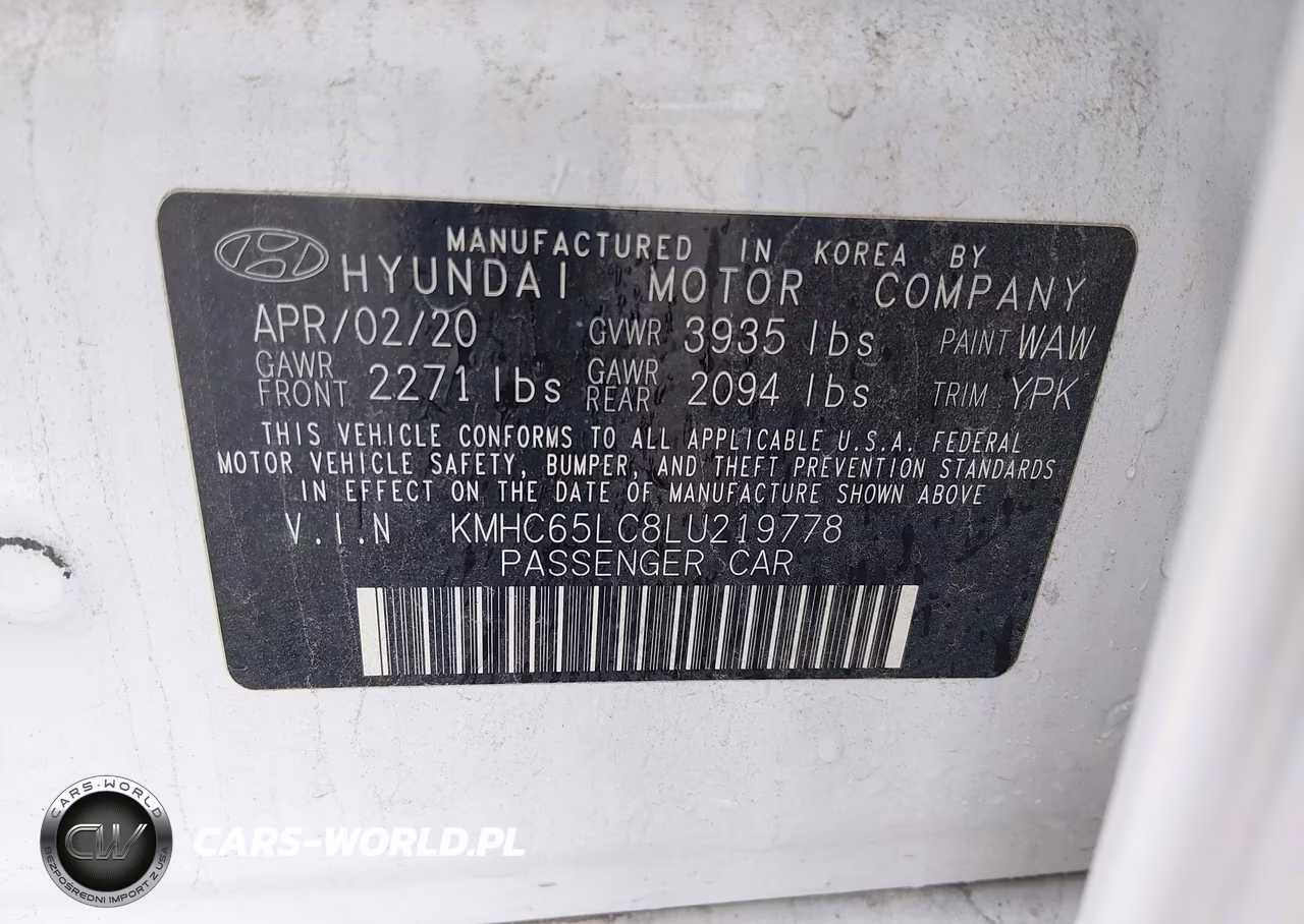 2020 Hyundai Ioniq Hybrid Blue VIN:KMHC65LC8LU219778 - 9