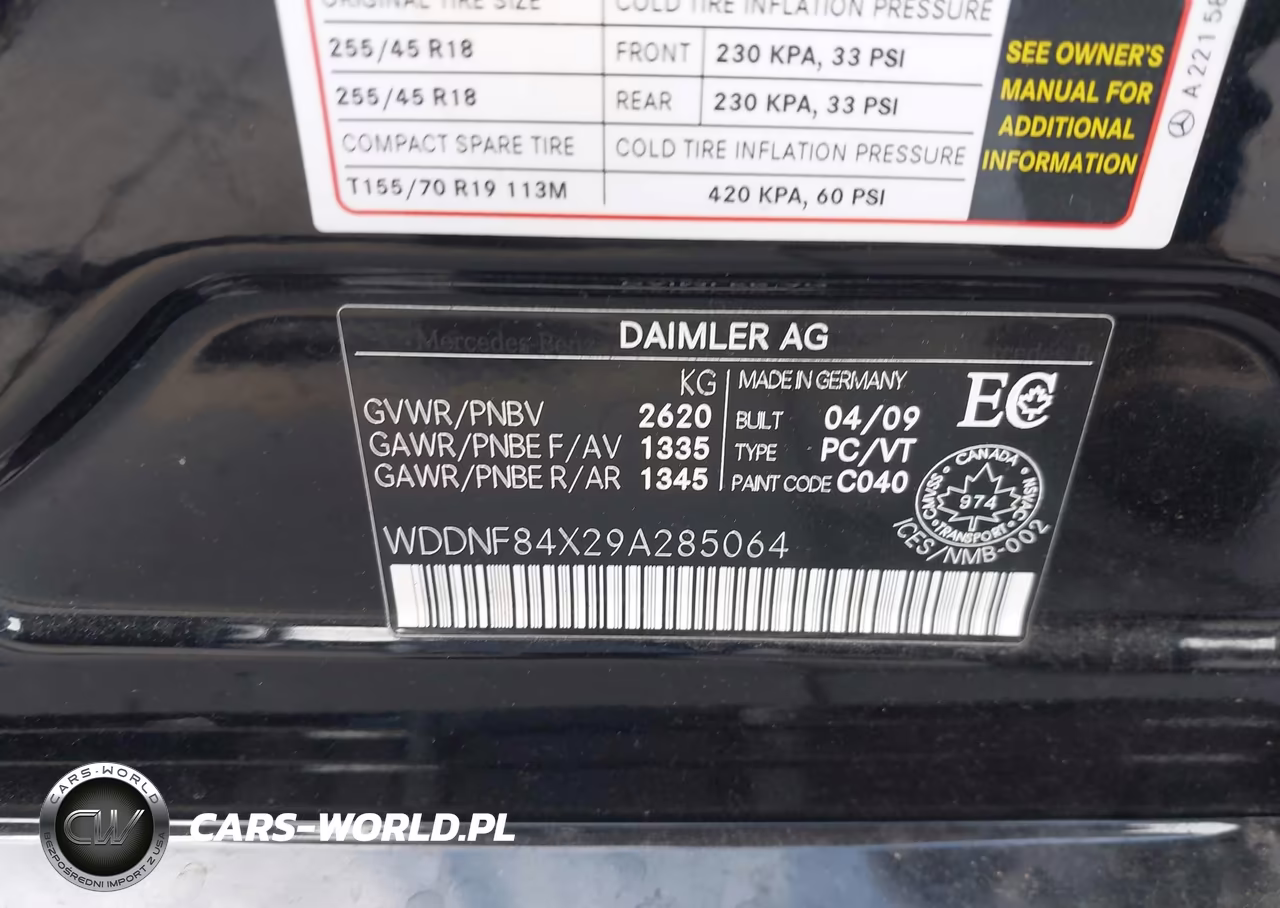 2009 Mercedes-Benz S 450 4Matic VIN:WDDNF84X29A285064 - 9