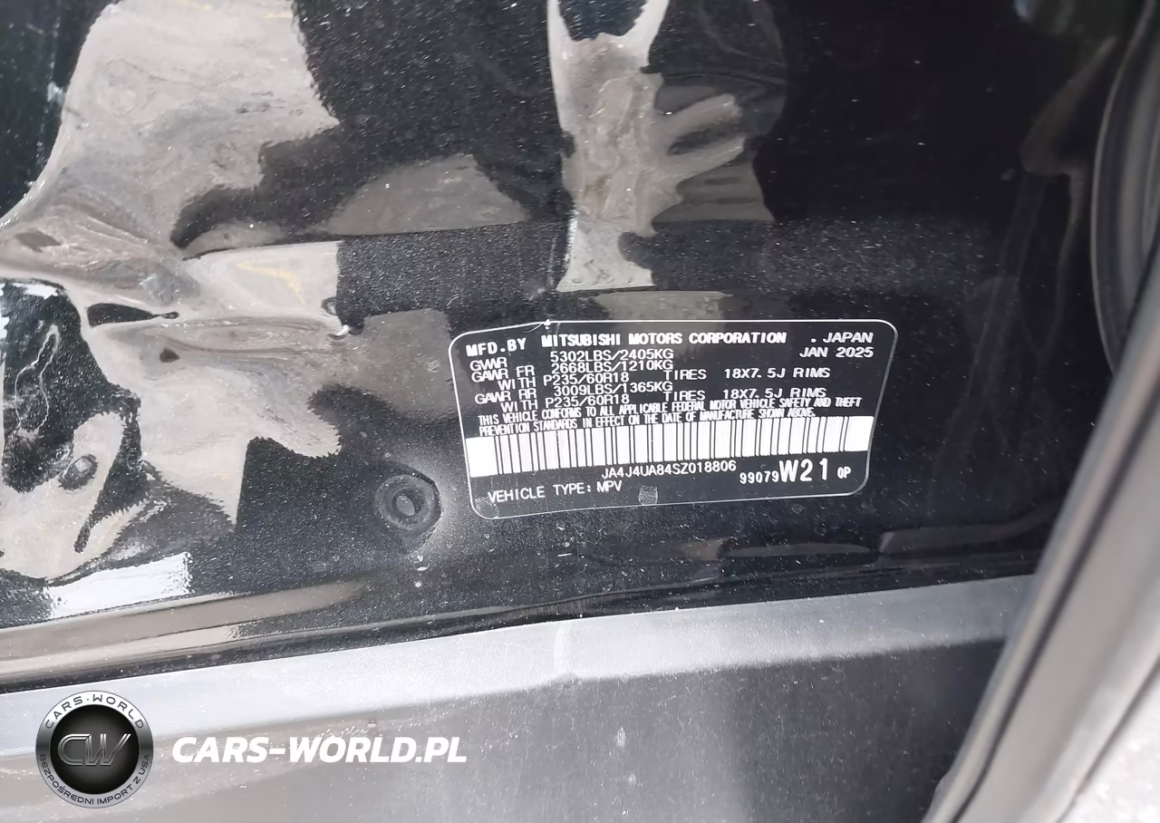 2025 Mitsubishi Outlander Es 2.5 S-Awc VIN:JA4J4UA84SZ018806 - 9