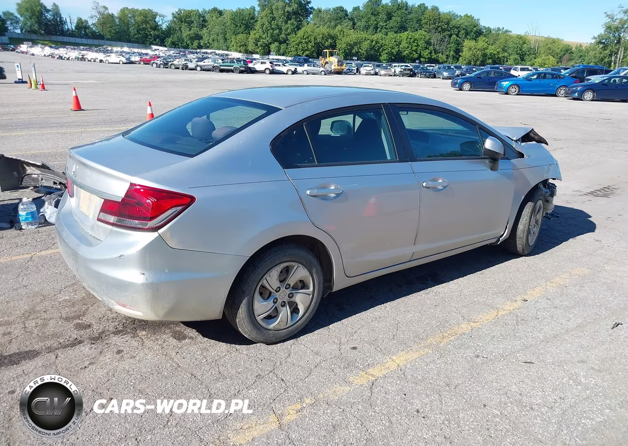 2013 Honda Civic Lx VIN:19XFB2F58DE040777 - 4