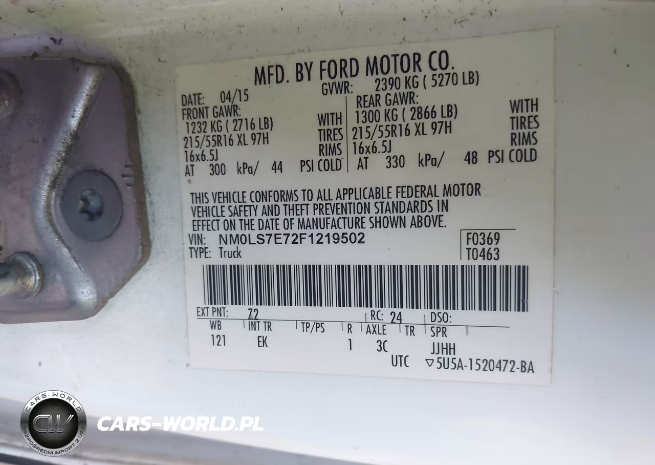 2015 Ford Transit Connect Xl VIN:NM0LS7E72F1219502 - 9