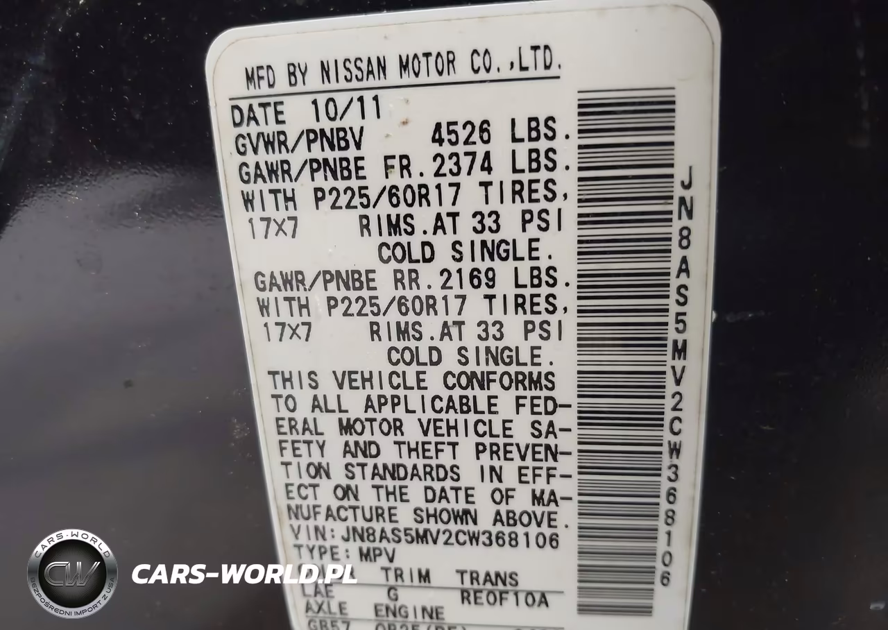 2012 Nissan Rogue Sv VIN:JN8AS5MV2CW368106 - 9