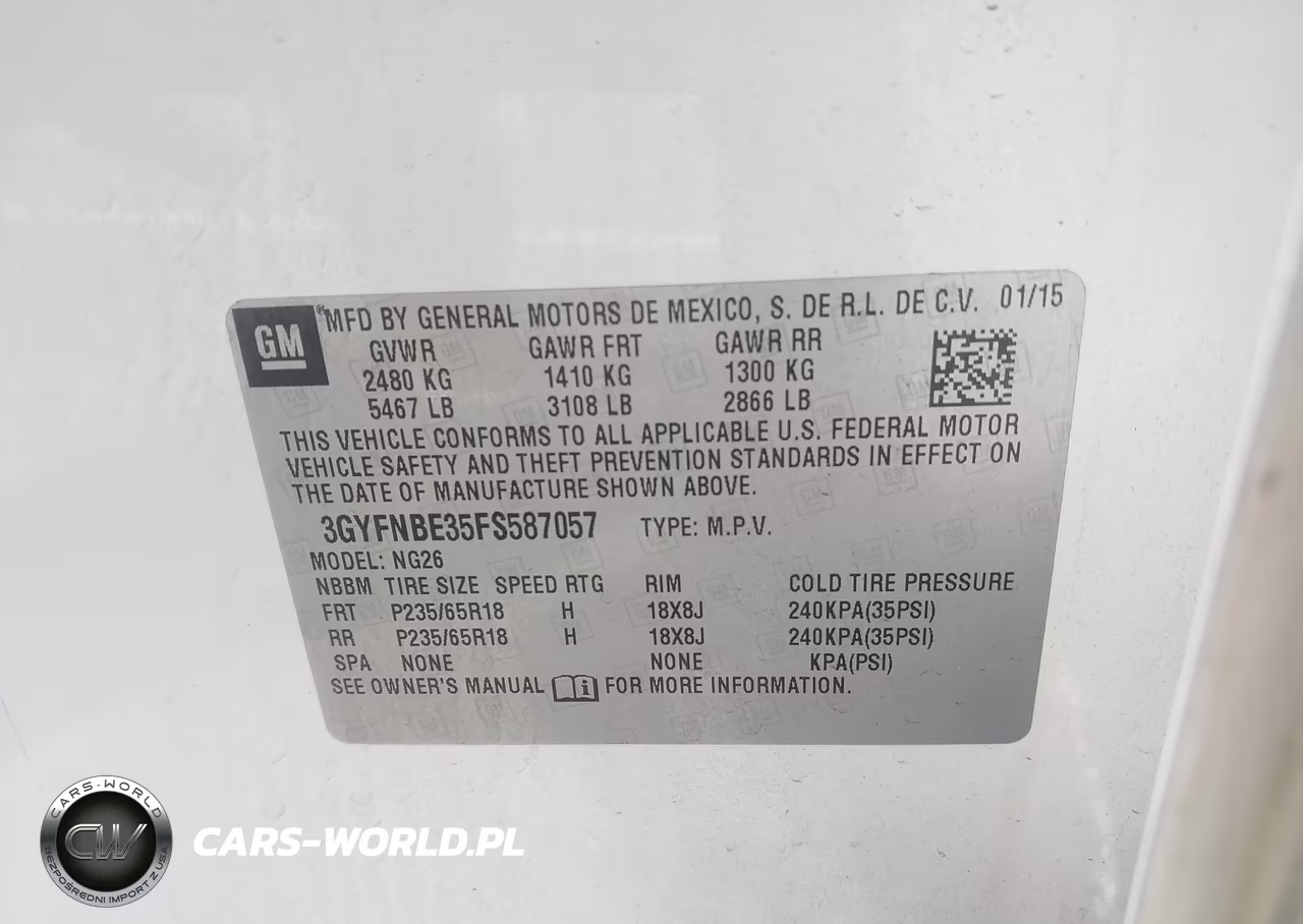 2015 Cadillac Srx Luxury Collection VIN:3GYFNBE35FS587057 - 9