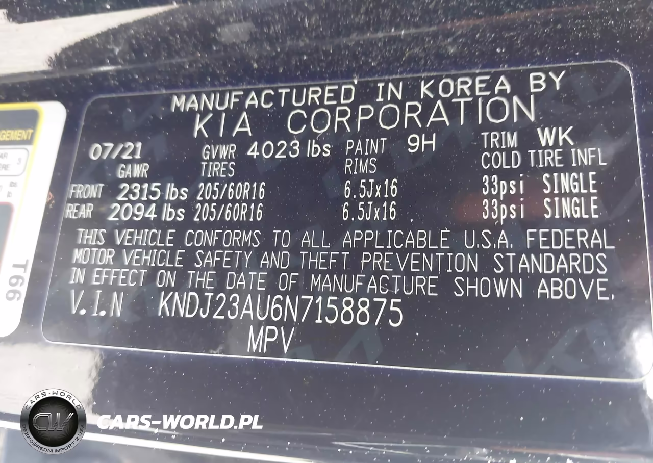 2022 Kia Soul Lx VIN:KNDJ23AU6N7158875 - 9