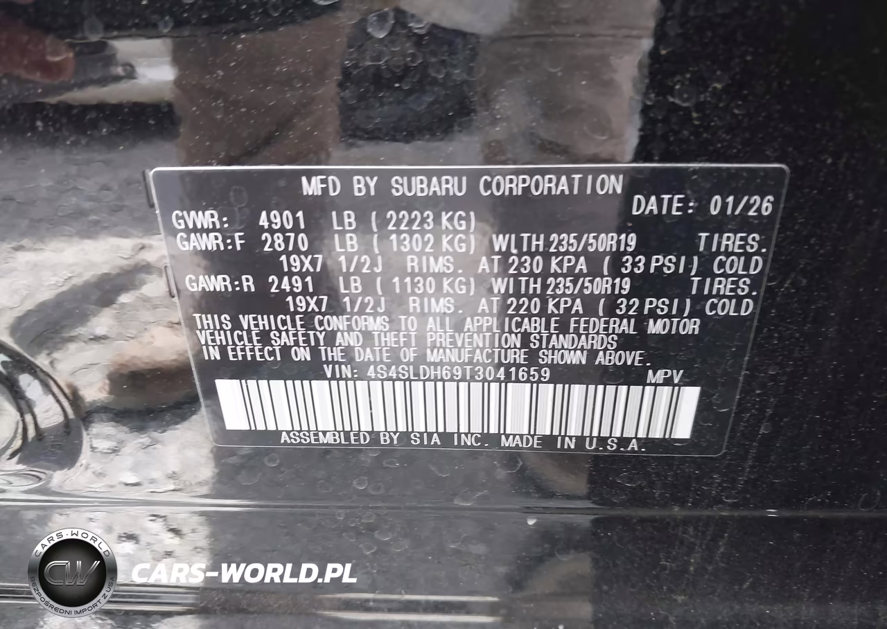 2026 Subaru Forester Sport VIN:4S4SLDH69T3041659 - 9