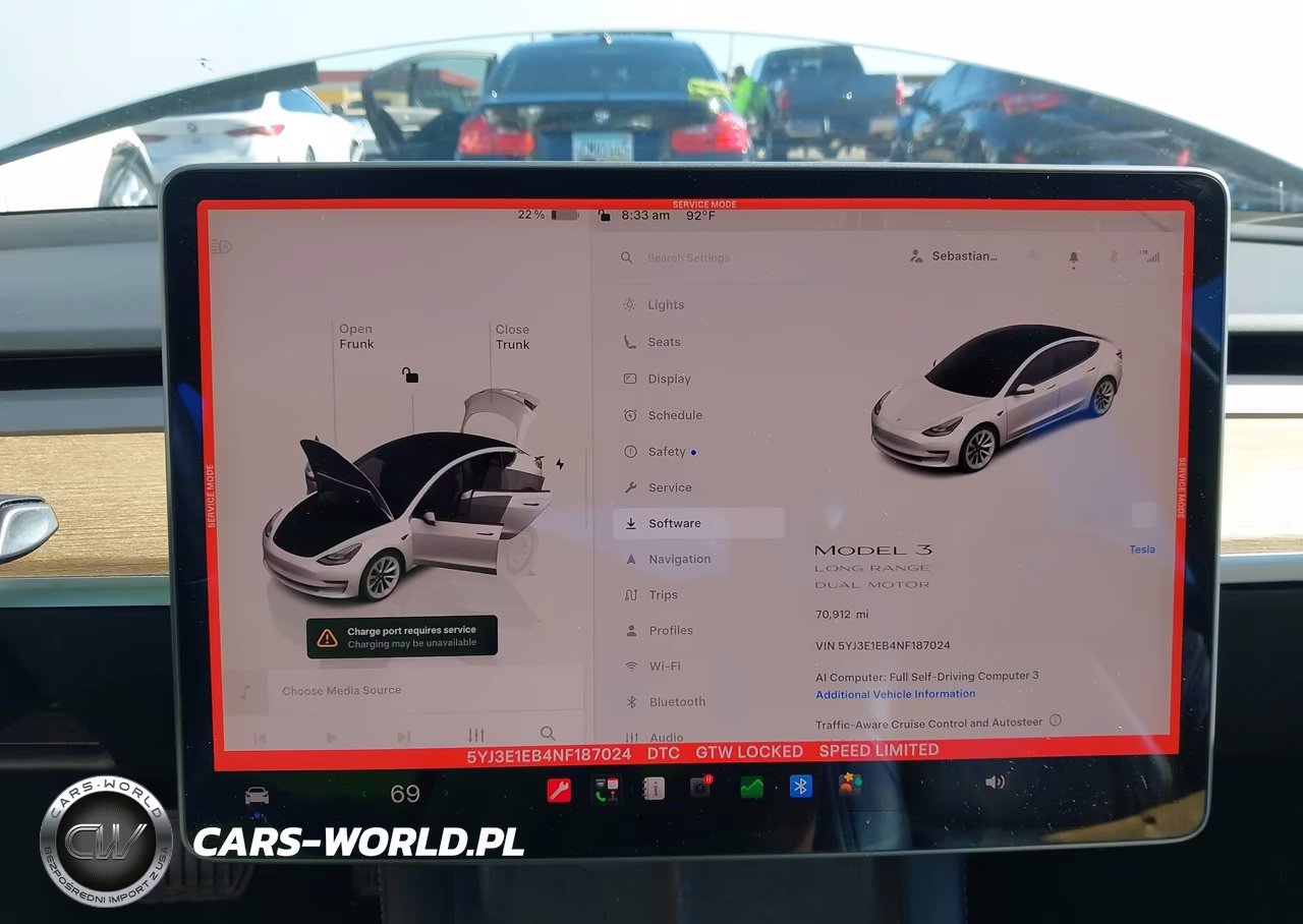 2022 Tesla Model 3 Long Range Dual Motor All-Wheel Drive VIN:5YJ3E1EB4NF187024 - 19