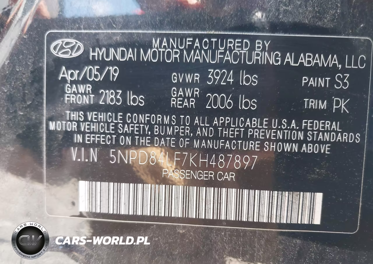 2019 Hyundai Elantra Value Edition VIN:5NPD84LF7KH487897 - 9