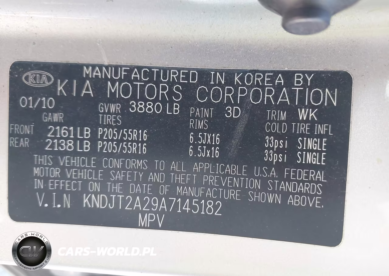 2010 Kia Soul + VIN:KNDJT2A29A7145182 - 9