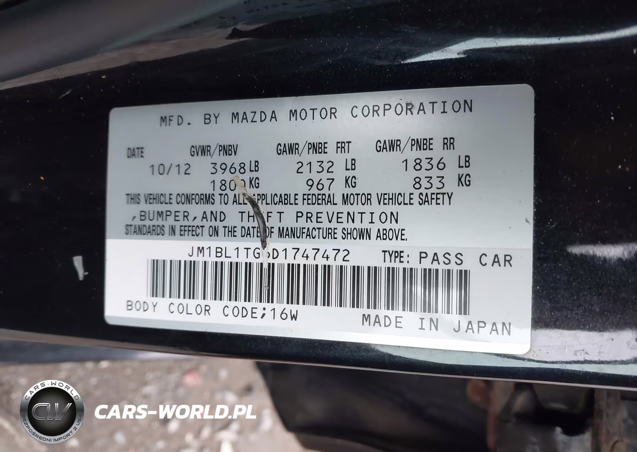 2013 Mazda Mazda3 I Sv VIN:JM1BL1TG6D1747472 - 9