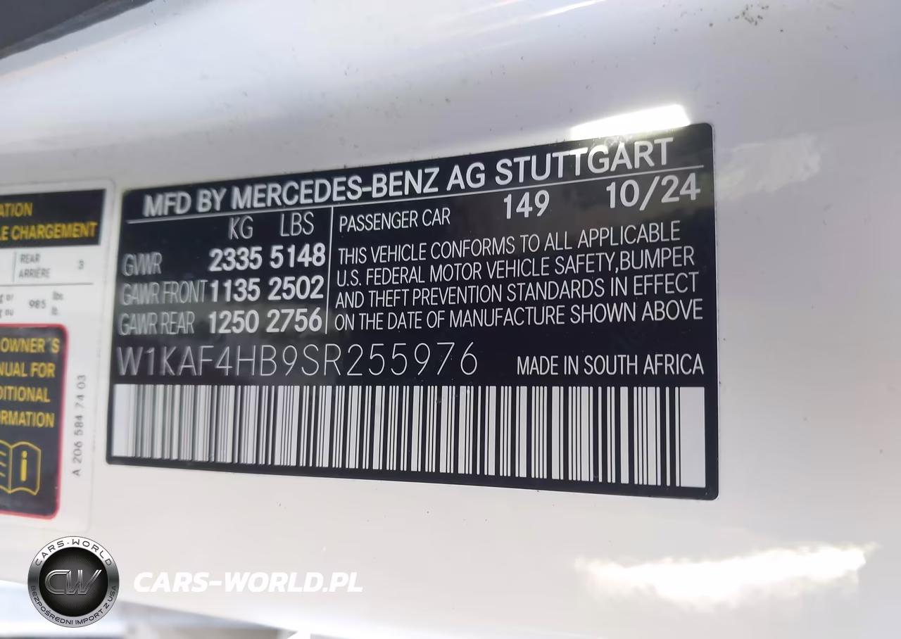 2025 Mercedes-Benz C 300 VIN:W1KAF4HB9SR255976 - 9