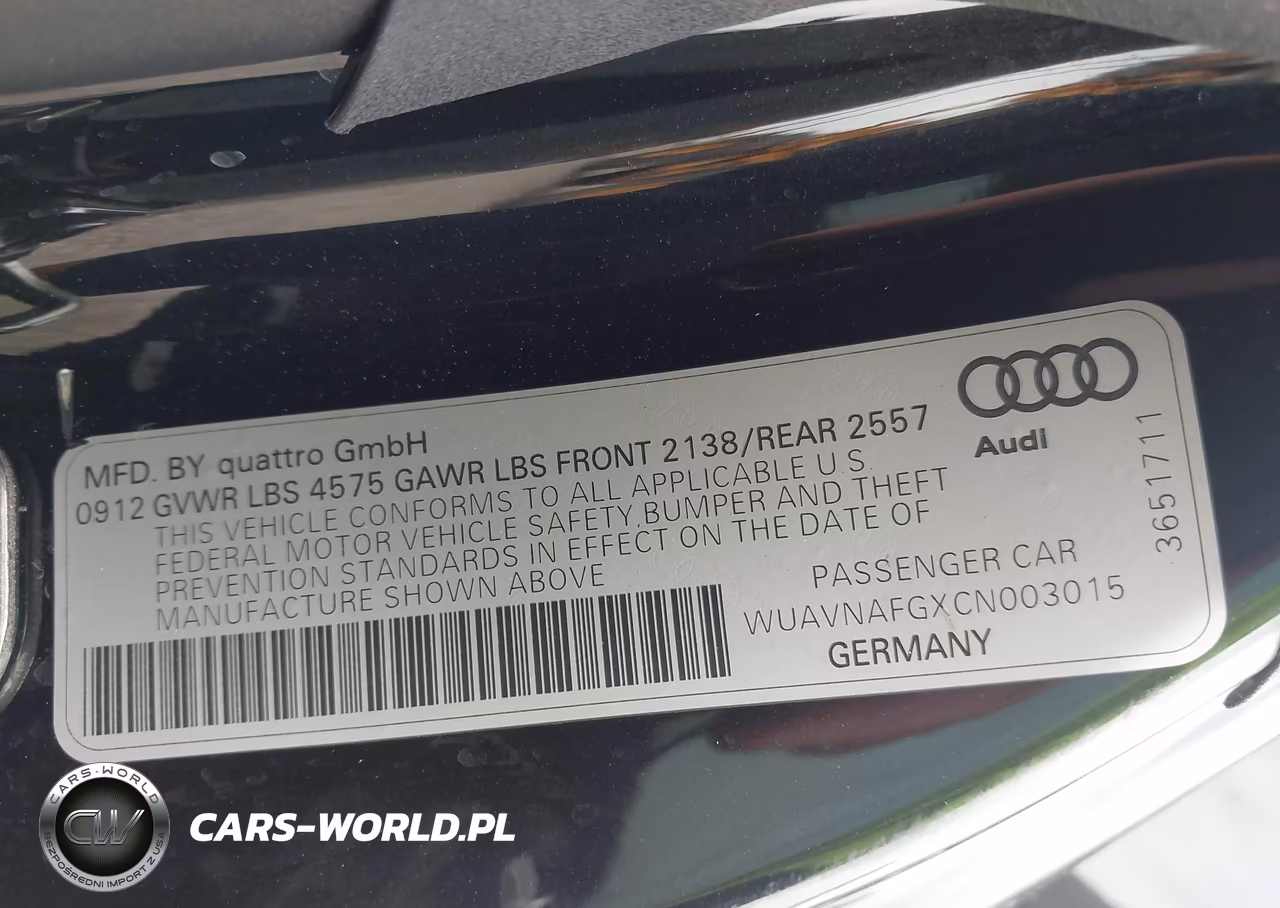 2012 Audi R8 5.2L VIN:WUAVNAFGXCN003015 - 9
