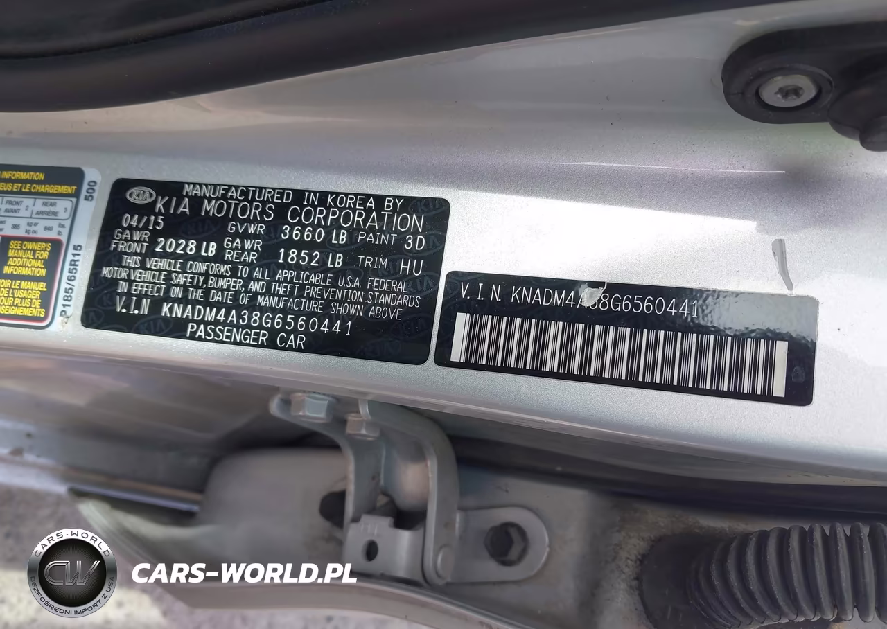 2016 Kia Rio Lx VIN:KNADM4A38G6560441 - 9
