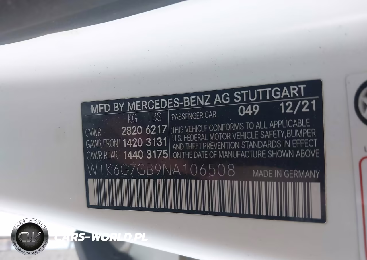 2022 Mercedes-Benz S 580 4Matic VIN:W1K6G7GB9NA106508 - 9