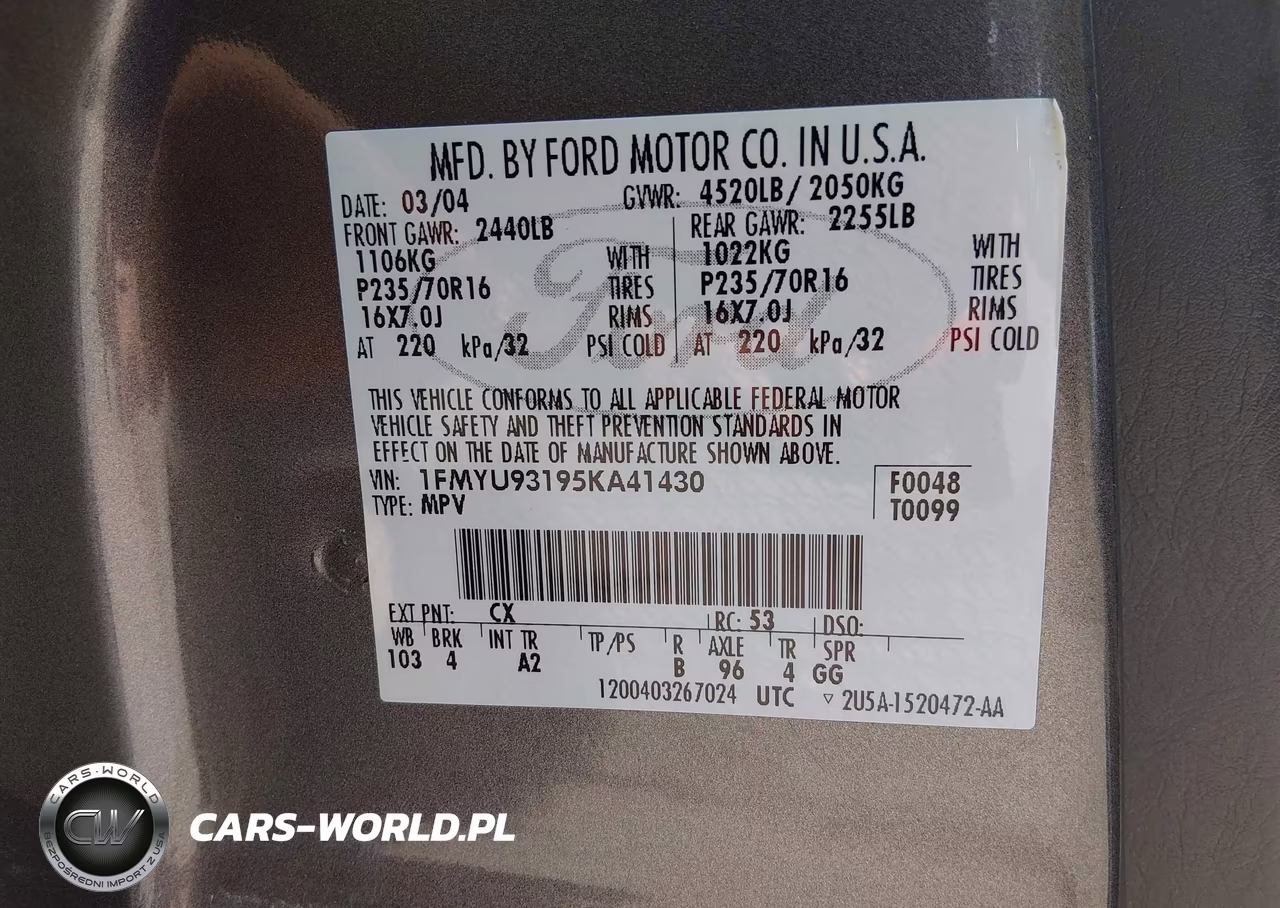 2005 Ford Escape Xlt VIN:1FMYU93195KA41430 - 9