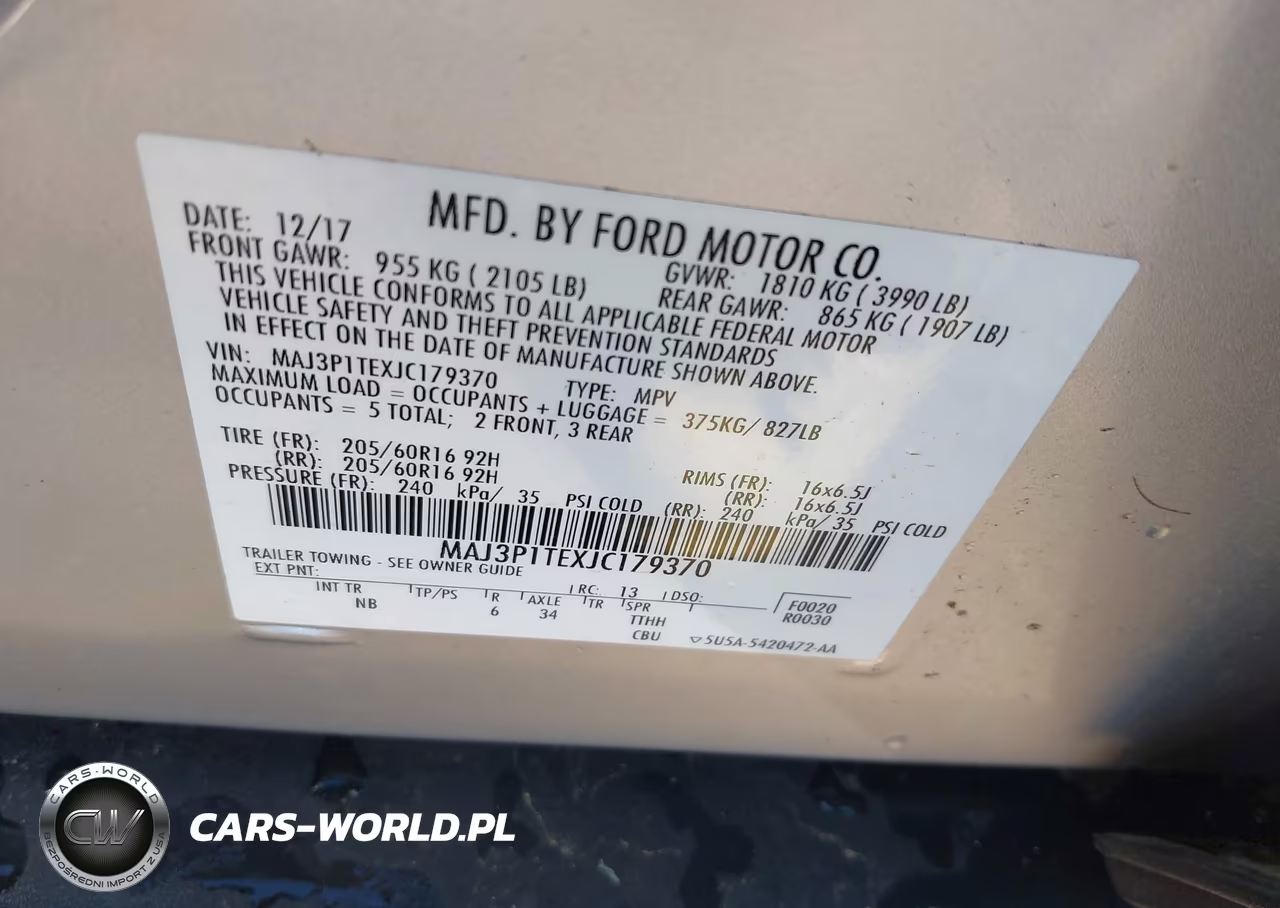 2018 Ford Ecosport Se VIN:MAJ3P1TEXJC179370 - 9