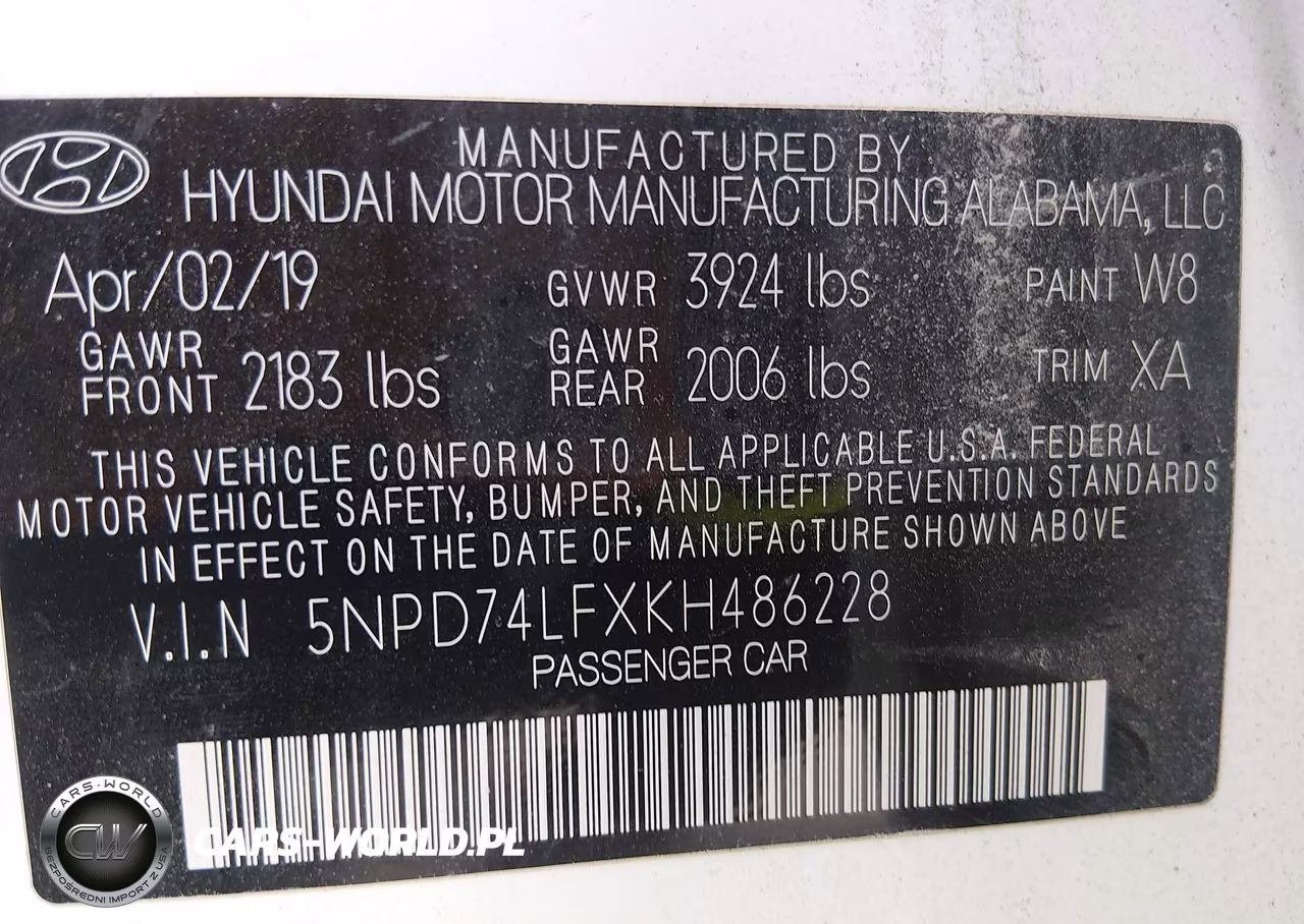 2019 Hyundai Elantra Se VIN:5NPD74LFXKH486228 - 9