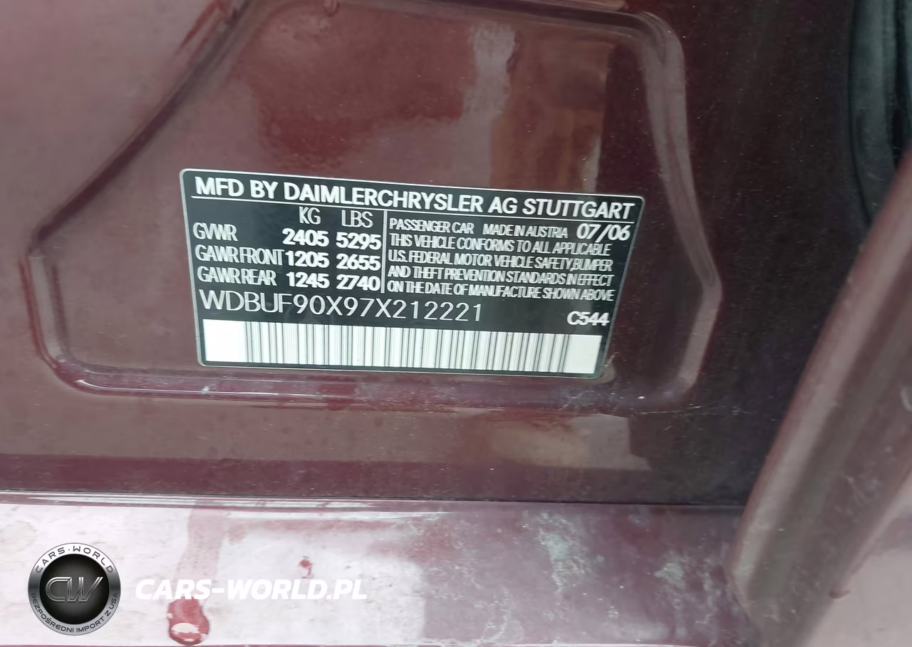 2007 Mercedes-Benz E 550 4Matic VIN:WDBUF90X97X212221 - 9