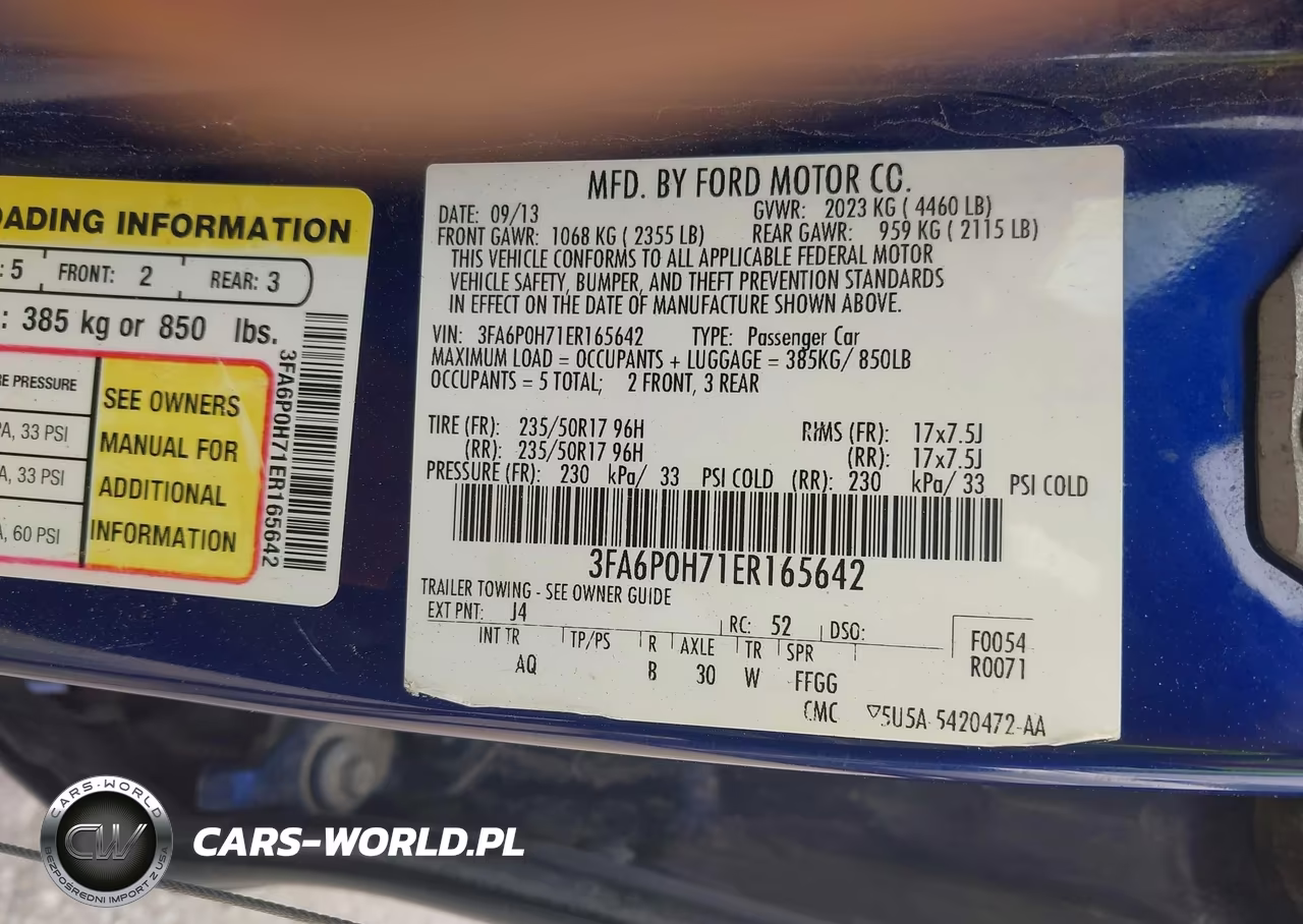 2014 Ford Fusion Se VIN:3FA6P0H71ER165642 - 9