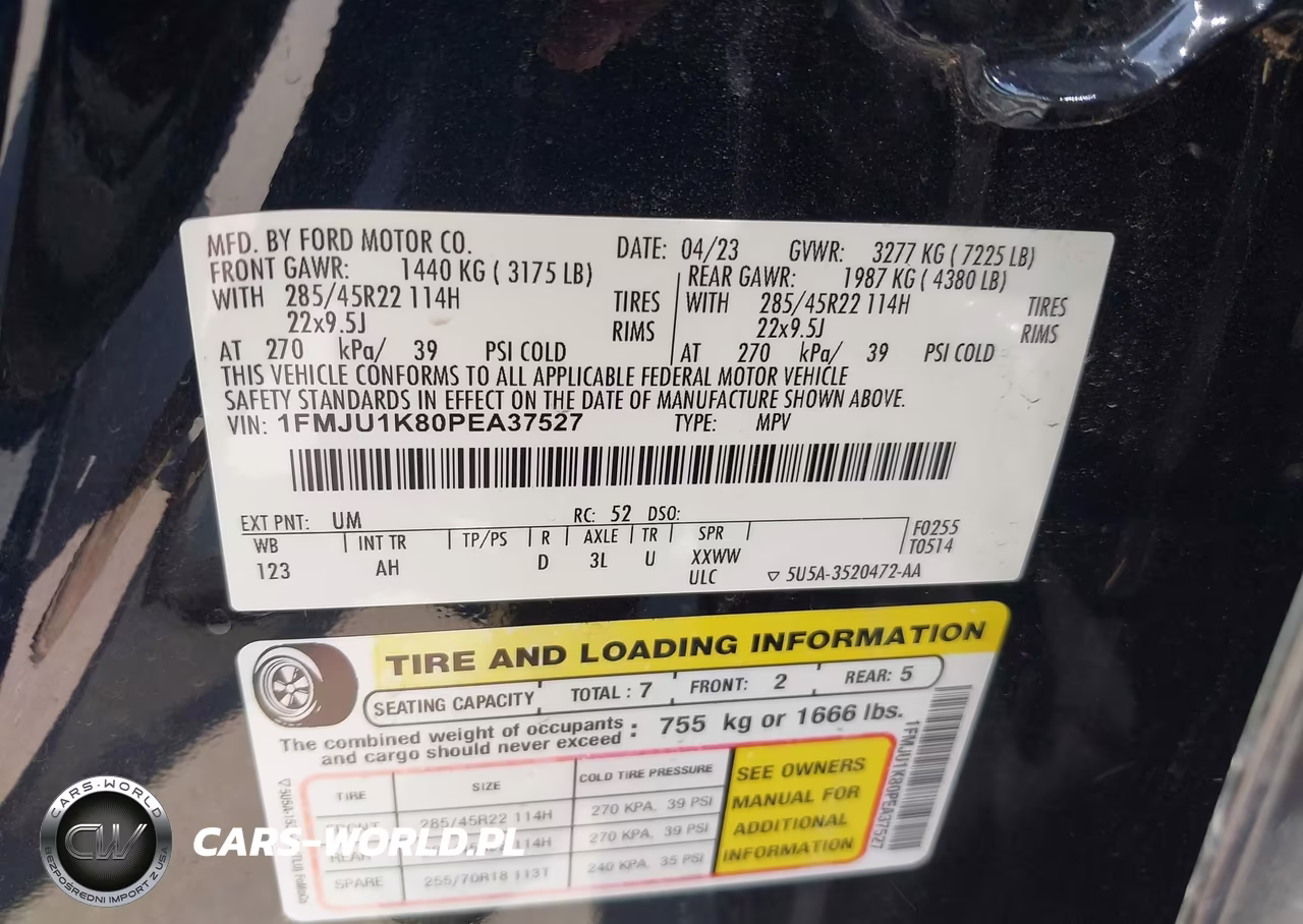 2023 Ford Expedition Limited VIN:1FMJU1K80PEA37527 - 9