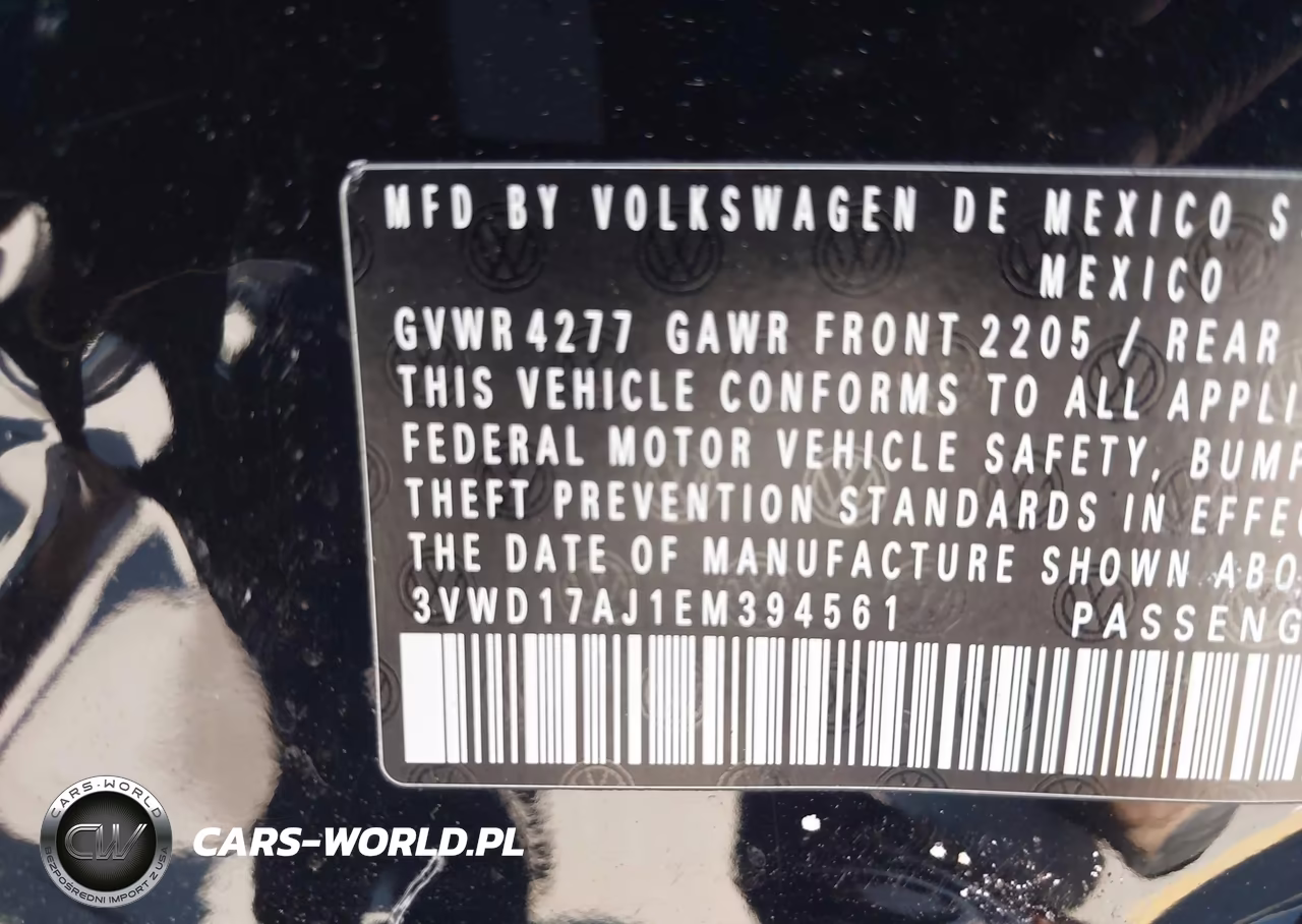 2014 Volkswagen Jetta 1.8T Se VIN:3VWD17AJ1EM394561 - 9