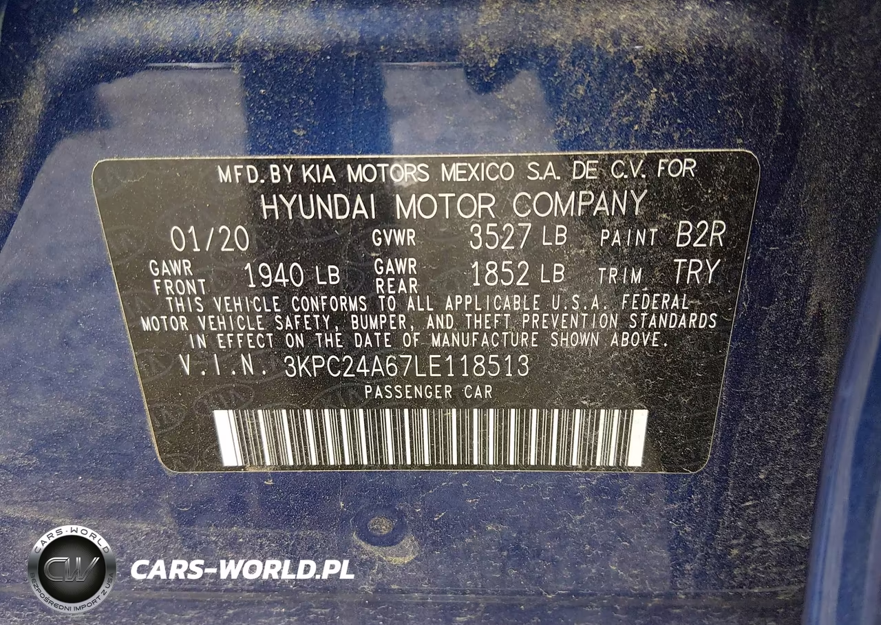 2020 Hyundai Accent Se VIN:3KPC24A67LE118513 - 9