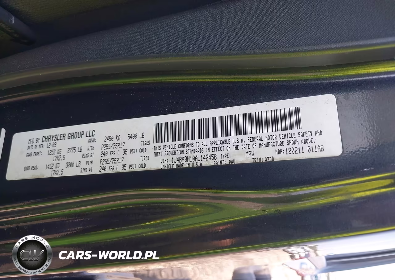 2010 Jeep Wrangler Unlimited Sport VIN:1J4BA3H10AL142458 - 9