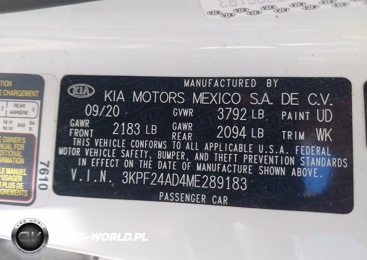 2021 Kia Forte Lxs VIN:3KPF24AD4ME289183 - 9