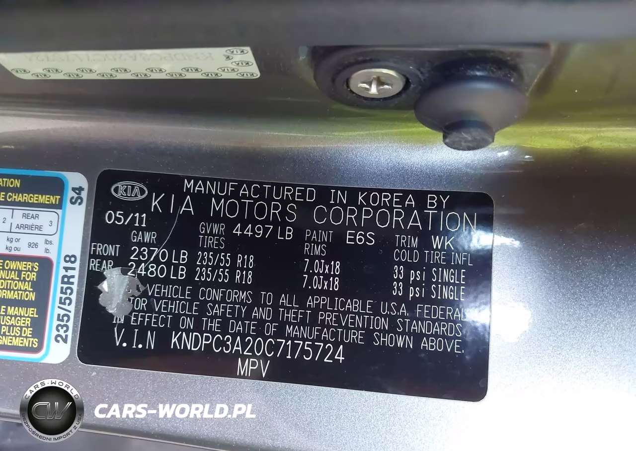2012 Kia Sportage Ex VIN:KNDPC3A20C7175724 - 9