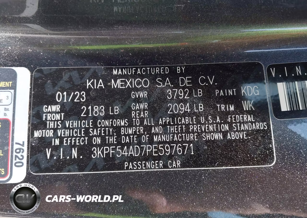2023 Kia Forte Gt-Line VIN:3KPF54AD7PE597671 - 9