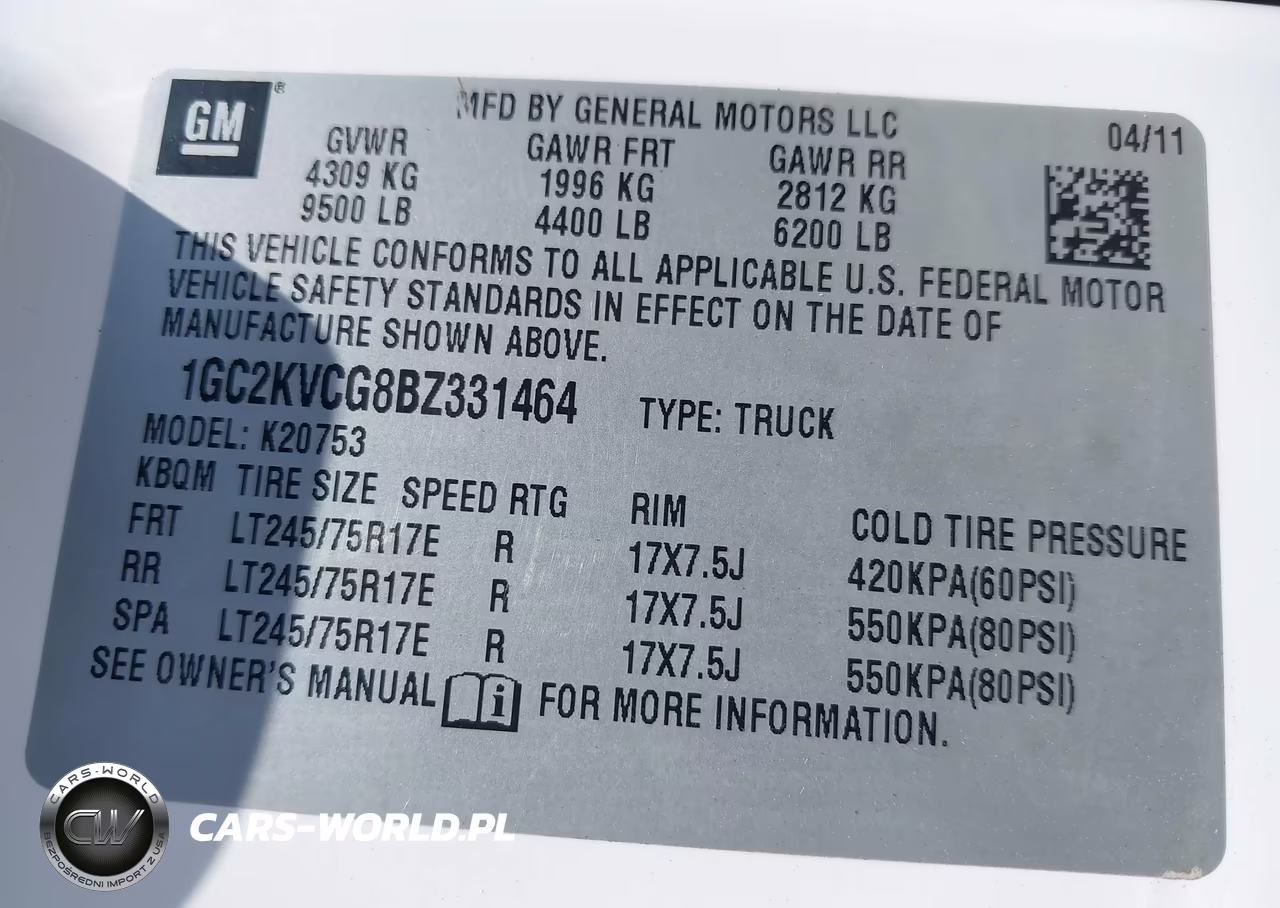 2011 Chevrolet Silverado 2500Hd Work Truck VIN:1GC2KVCG8BZ331464 - 9