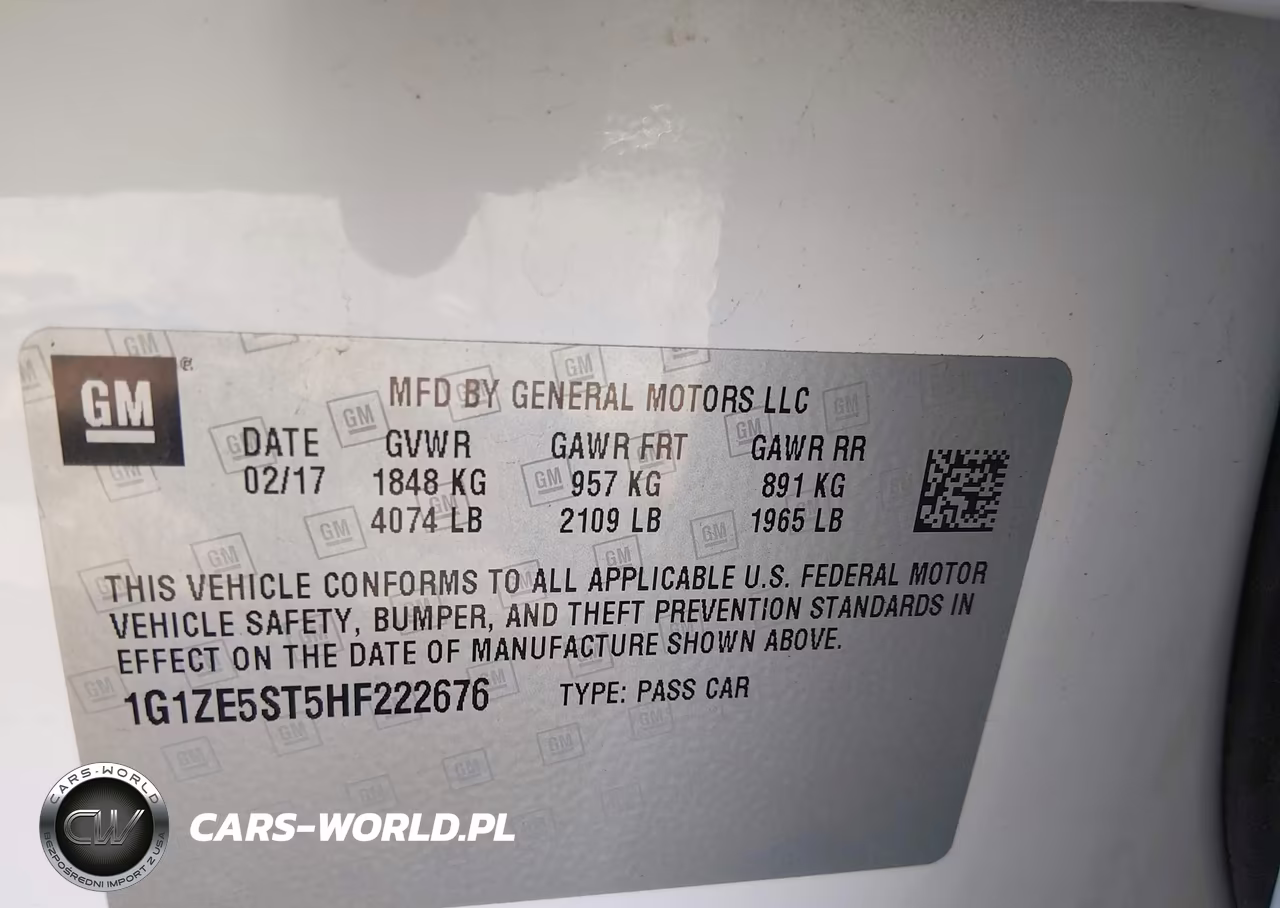 2017 Chevrolet Malibu 1Lt VIN:1G1ZE5ST5HF222676 - 9