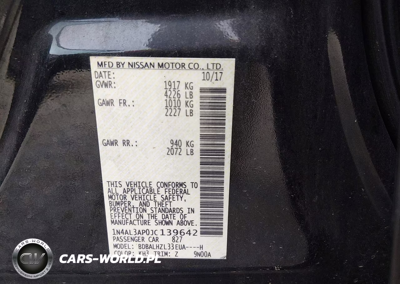 2018 Nissan Altima 2.5 Sr VIN:1N4AL3AP0JC139642 - 9