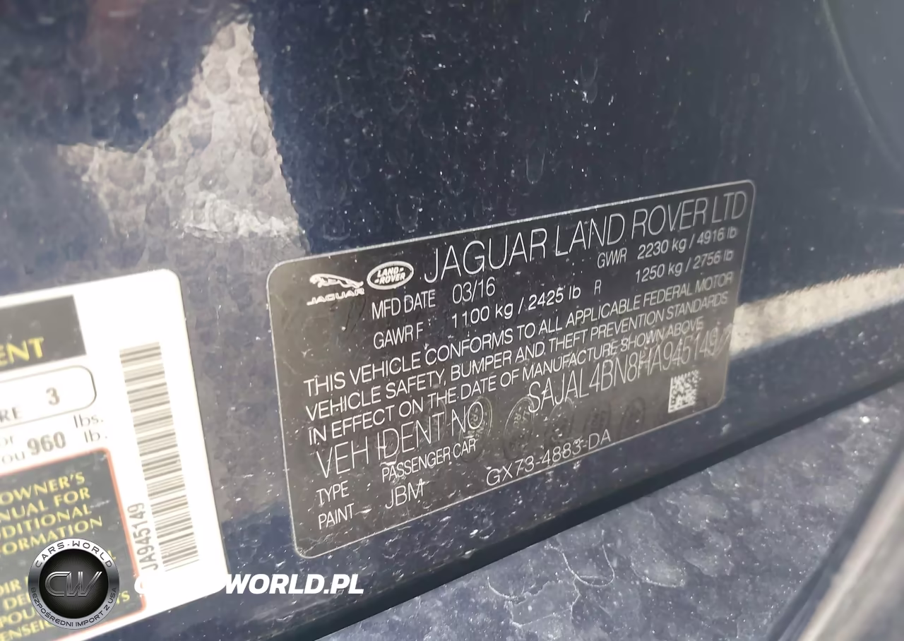 2017 Jaguar Xe 20D R-Sport VIN:SAJAL4BN8HA945149 - 9