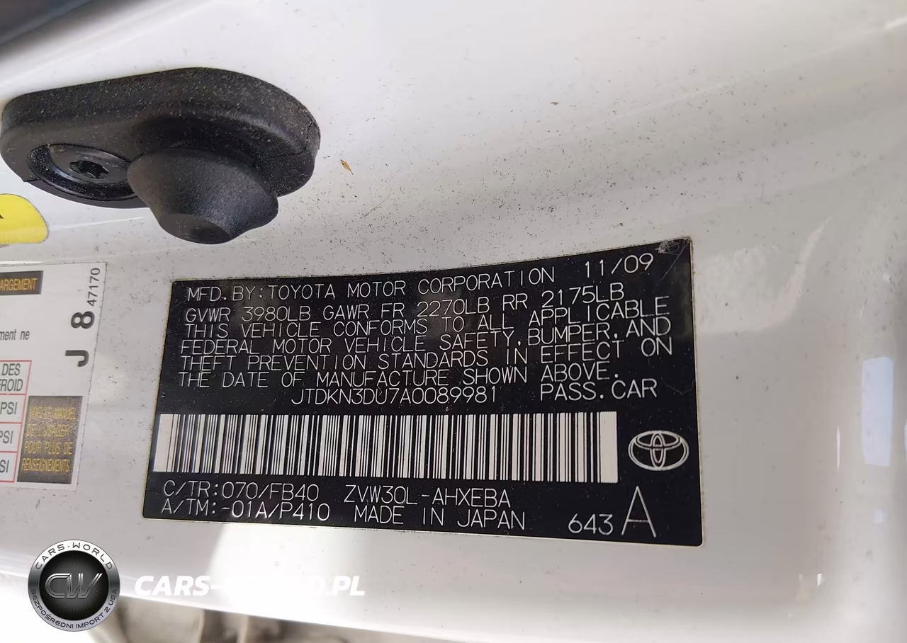 2010 Toyota Prius Iii VIN:JTDKN3DU7A0089981 - 9