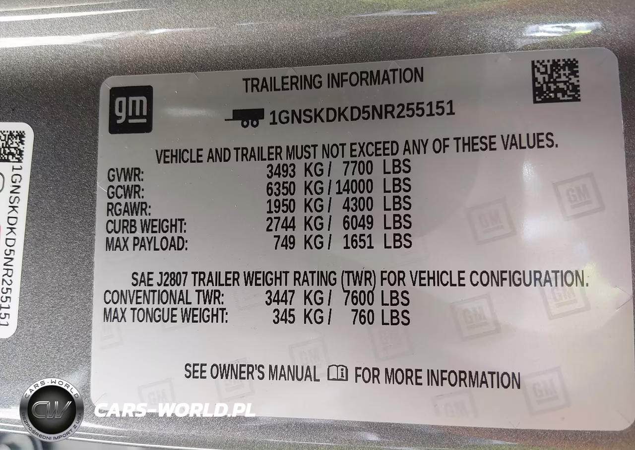 2022 Chevrolet Suburban 4Wd Z71 VIN:1GNSKDKD5NR255151 - 9