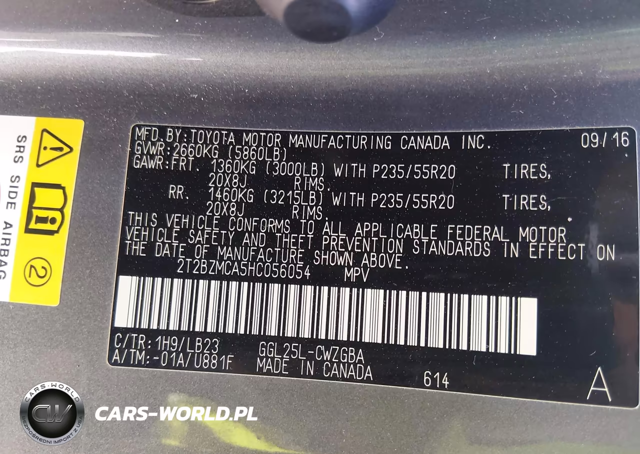 2017 Lexus Rx 350 VIN:2T2BZMCA5HC056054 - 9