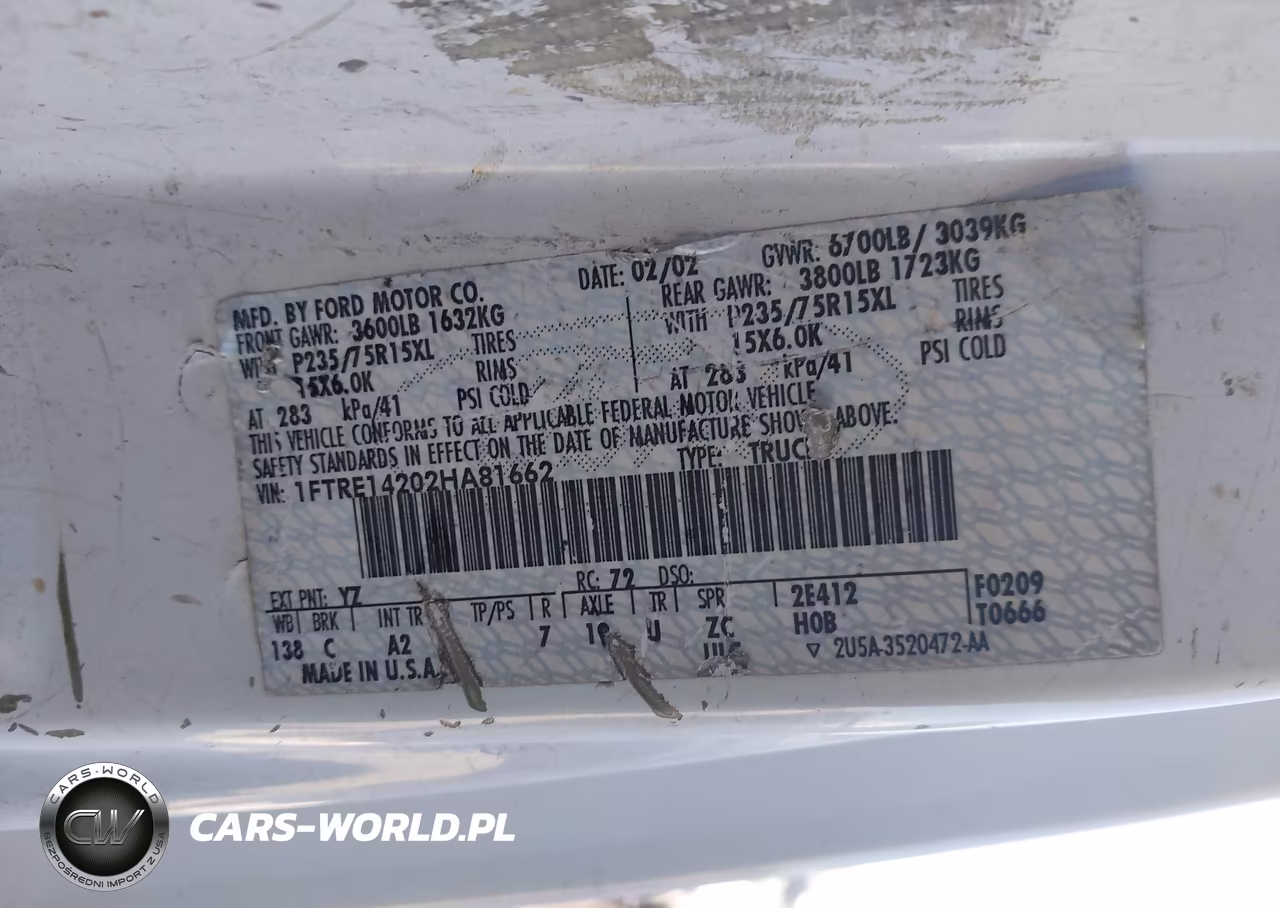 2002 Ford E-150 Commercial-Recreational VIN:1FTRE14202HA81662 - 9