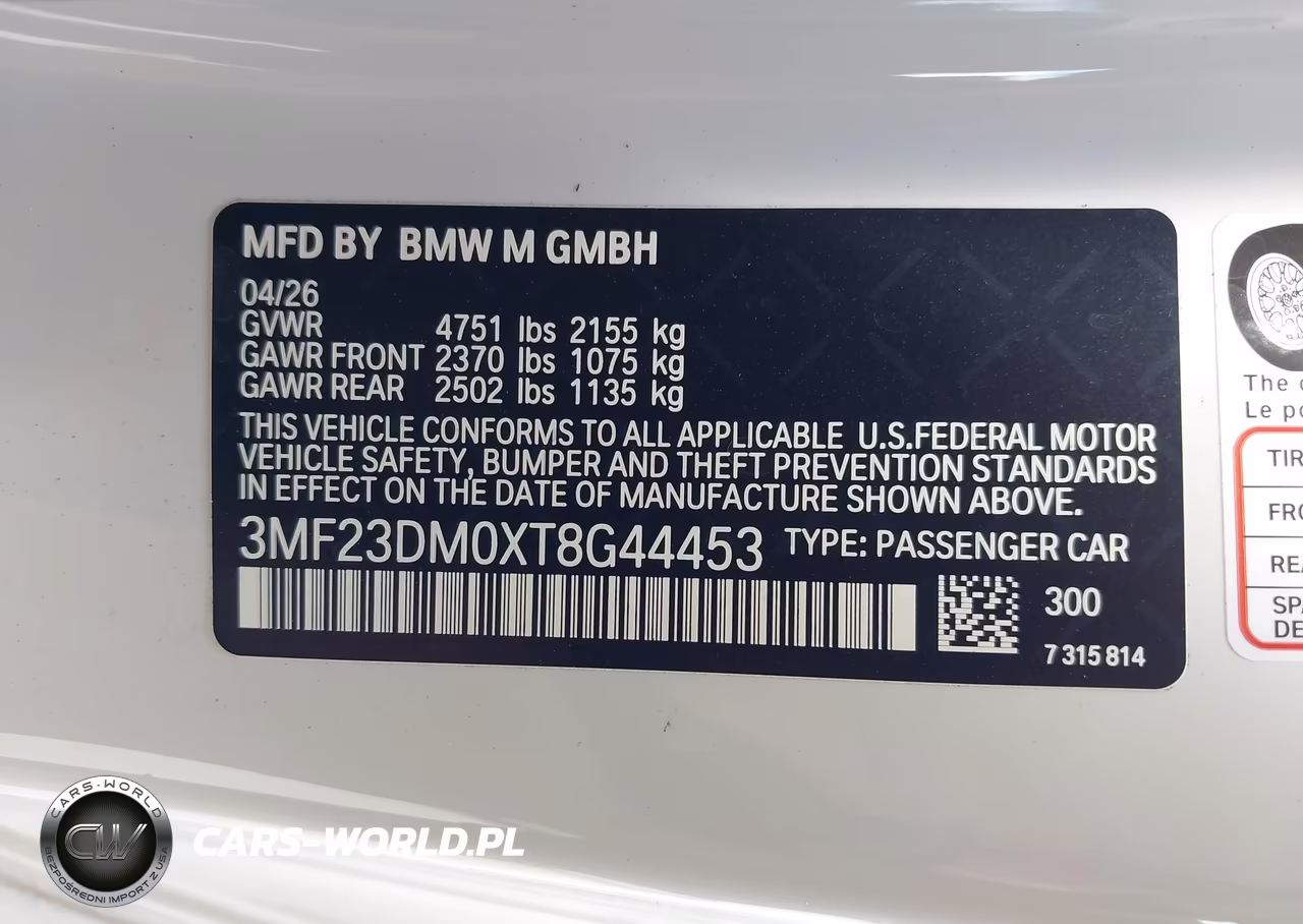 2026 BMW M2 VIN:3MF23DM0XT8G44453 - 9